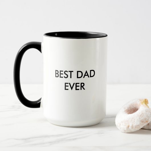 Beste Mok voor beste pap ooit Vaderdag Cadeaus (Met donut)