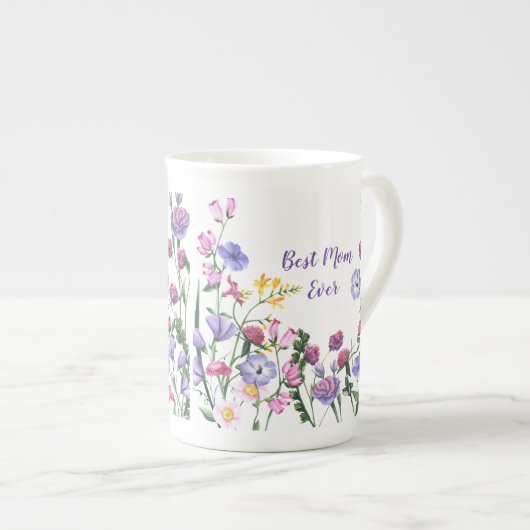 Beste Mok voor Mam Ever Spring Summer Garden Flowe (Voorkant rechts)