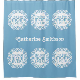 BESTE MOM-aangepaste naam en kleurdouchegordijn Douchegordijn