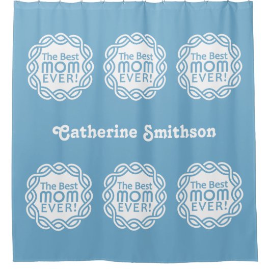 BESTE MOM-aangepaste naam en kleurdouchegordijn Douchegordijn (Voorkant)