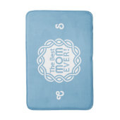 BESTE MOM-aangepaste naam en monogram badmatten (Voorkant Verticaal)