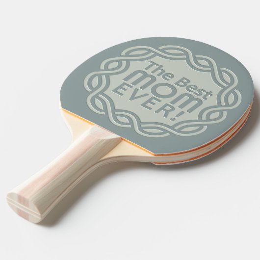 BESTE MOM-aangepaste pingpongpeddel Tafeltennisbatje (Voorkant Gekanteld)