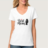 Beste Mom Art Stijlvolle typografie Ontwerp T-shirt (Voorkant)