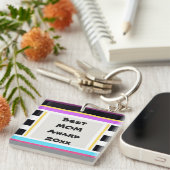 Beste MOM Award 20xx Modern Schattige Sleutelhanger (Voorkant Rechts)