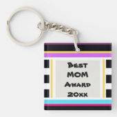 Beste MOM Award 20xx Modern Schattige Sleutelhanger (Voorkant)