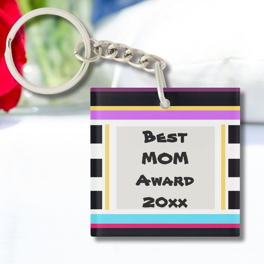 Beste MOM Award 20xx Modern Schattige Sleutelhanger
