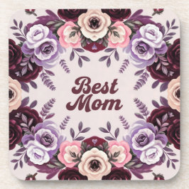 Beste Mom Beige Lavendel Onderzetter Set