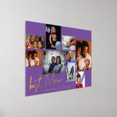 BESTE MOM | Collage MOEDERDAG Multi-FOTO GOLD Folie Afdrukken (Laagn)