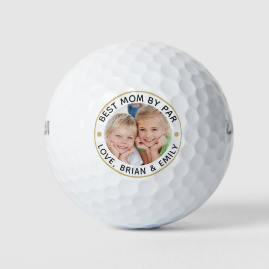 BESTE MOM DOOR PAR Persoonlijke Golf Balls Golfballen (Voorkant)