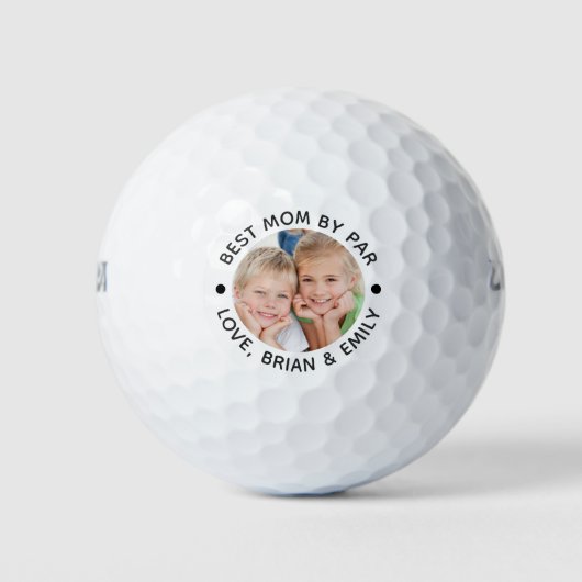 BESTE MOM DOOR PAR Persoonlijke Golf Balls Golfballen (Voorkant)