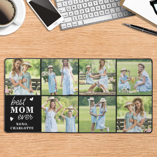 Beste MOM Ever Custom 7 Fotocollage gepersonalisee Bureaumat