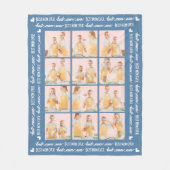 Beste MOM Ever Stylis 6 Fotocollage Moederdag Fleece Deken (Voorkant)