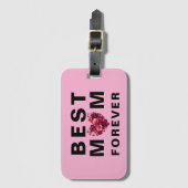 Beste MOM Forever – Stijlvol & Stevig Bagagelabel (Voorkant (verticaal))