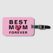 Beste MOM Forever – Stijlvol & Stevig Bagagelabel (Voorkant (horizontaal))