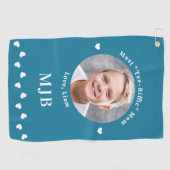Beste MOM Golfer aangepaste foto gepersonaliseerd  Golfhanddoek (Horizontaal)