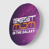 Beste MOM in de galaxy acrylwandklok Grote Klok (Hoek)