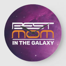 Beste MOM in de galaxy acrylwandklok