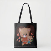 BESTE MOM met TEDDY Tote Bag (Voorkant)