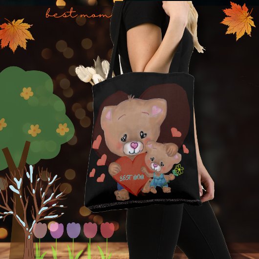 BESTE MOM met TEDDY Tote Bag