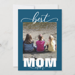 Beste MOM ooit 3 Kinder Foto Moederdag Kaart