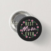 BESTE MOM OOIT - BESTE FLORIST-MOEDERDAG RONDE BUTTON 3,2 CM (Voorkant /achterkant)