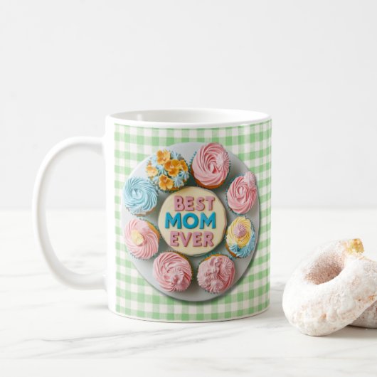 BESTE MOM OOIT Cupcake Mok Ontwerp (Met donut)