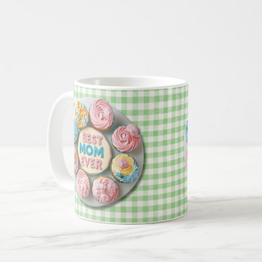 BESTE MOM OOIT Cupcake Mok Ontwerp (Voorkant links)