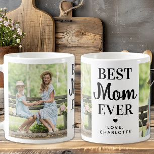 Beste MOM Ooit Custom 2 Foto Schattigee Moederdag Koffiemok
