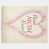 Beste MOM ooit Fleece Deken (Voorkant (Horizontaal))