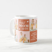 Beste MOM ooit gepersonaliseerde Monogram fotocoll Koffiemok (Voorkant links)