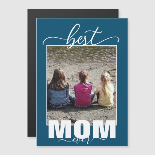 Beste MOM ooit Kinder Foto Moederdag (Voorkant / Achterkant)