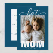 Beste MOM ooit Kinder Foto Moederdag Kaart (Voorkant / Achterkant)