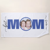 Beste MOM ooit met Foto Strandlaken (Voorkant)