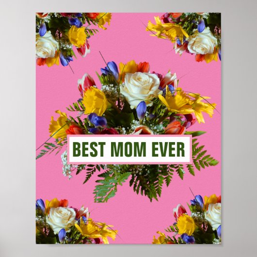 BESTE MOM OOIT MOEDERDAG GIFT POSTER (Voorkant)