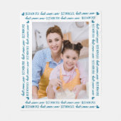 Beste MOM ooit Persoonlijke Moderne Foto Fleece Deken (Voorkant)