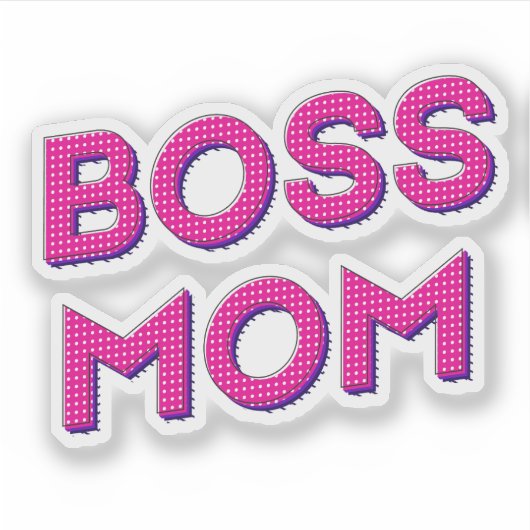 Beste MOM ooit Sticker (Voorkant)