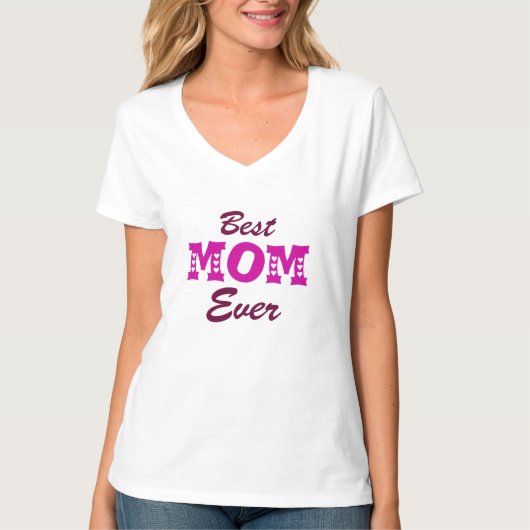 Beste MOM ooit T-shirt (Voorkant)