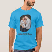 Beste MOM ooit upload je familiefoto T-shirt (Voorkant)