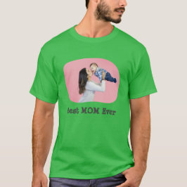 Beste MOM ooit uploadt uw horizontale familiefoto T-shirt
