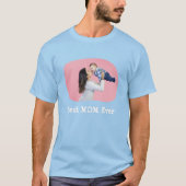 Beste MOM ooit uploadt uw horizontale familiefoto T-shirt (Voorkant)