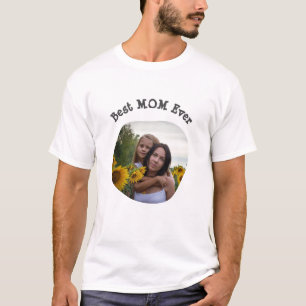 Beste MOM ooit uploadt uw vierkante familiefoto T-shirt