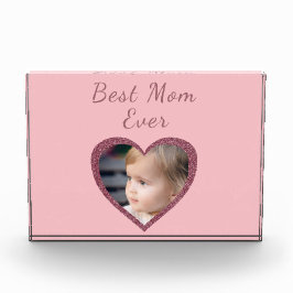 Beste Mom Pink Hearts Custom Kinder Foto