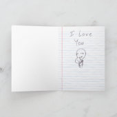 Beste Mom Stick Figuur Moederdag Kaart (Binnen)