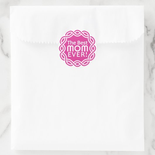 BESTE MOM-stickers Ronde Sticker (Tas)