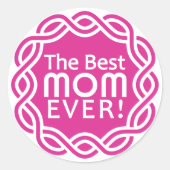 BESTE MOM-stickers Ronde Sticker (Voorkant)