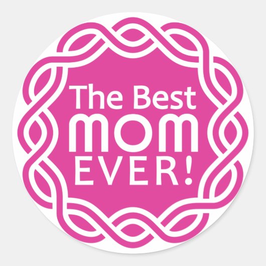 BESTE MOM-stickers Ronde Sticker (Voorkant)