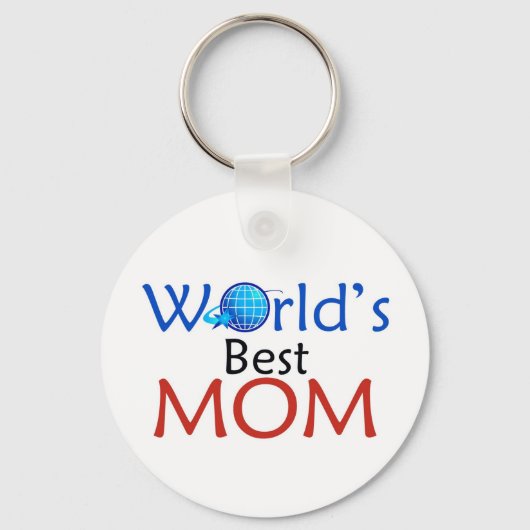 Beste MOM van de wereld - Sleutelhanger (Voorkant)
