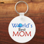 Beste MOM van de wereld - Sleutelhanger (Voorkant)