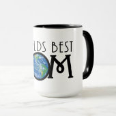 Beste MOM van werelden Mok (Voorkant rechts)