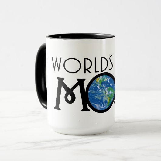 Beste MOM van werelden Mok (Voorkant links)